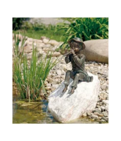 Rottenecker Bronzefigur Junge Toni Auf Rosariofindling