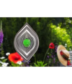 Windspiel Blatt Mit Grüner Kugel -Progarden Pflanzen Verkäufe 2510527 WE MO 001 WindspielBlattmitgruenerKugel