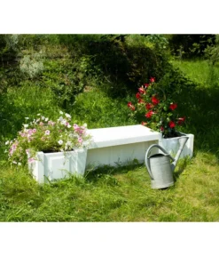 KHW Kunststoff-Gartenbank Berlin -Progarden Pflanzen Verkäufe 2547339 WE MO 002 BankBerlinweiss