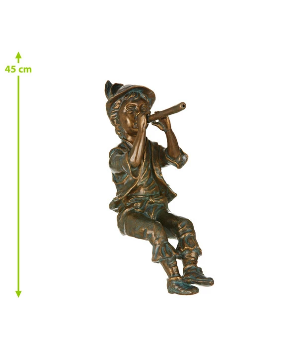 Rottenecker Bronzefigur Flötenspieler 2 Rottenecker Bronzefigur Flötenspieler – Bild 2