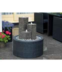 Ubbink Polyrattan-Brunnenumrandung Wicker -Progarden Pflanzen Verkäufe 2843506 WE MO 001 UbbinkKunststoffBrunnenumrandungWickerI