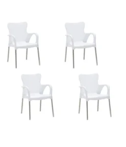 Best Alu-Stapelsessel Maui, 4er Set