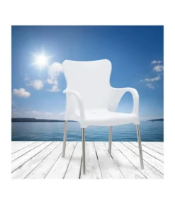 Best Alu-Stapelsessel Maui, 4er Set -Progarden Pflanzen Verkäufe 3046851 WE MO 001 4erStapelsesselMauiWeiss