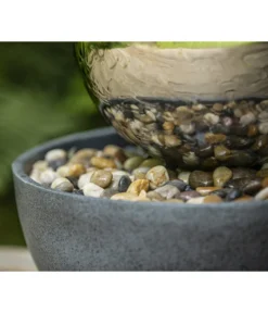 Dehner Edelstahl-Gartenbrunnen Globe, Ca. Ø32/H52 Cm -Progarden Pflanzen Verkäufe 3257623 WE DE 002 EdelstahlGartenbrunnenGlobeNEU