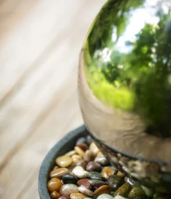 Dehner Edelstahl-Gartenbrunnen Globe, Ca. Ø32/H52 Cm -Progarden Pflanzen Verkäufe 3257623 WE DE 003 DehnerEdelstahlGartenbrunnenGlobe