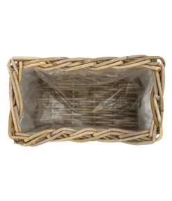 Van Der Leeden Rattan-Pflanzkasten, Graubraun -Progarden Pflanzen Verkäufe 3692506 3692548 WE DE 001 Rattankasten40x23x20cm