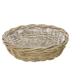 Van Der Leeden Rattan-Pflanzschale, Braun, Ø 41 Cm