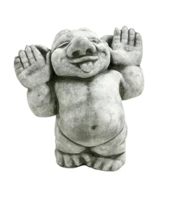 Denscho Stein-Troll Hände Hoch, 13 X 19 X 25 Cm