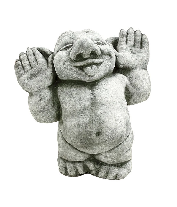 Denscho Stein-Troll Hände Hoch, 13 X 19 X 25 Cm 1 Denscho Stein-Troll Hände Hoch, 13 X 19 X 25 Cm