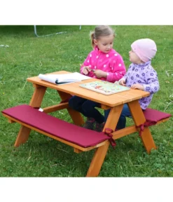 Habau Kinder Picknickbank, 89 X 79 X 50 Cm -Progarden Pflanzen Verkäufe 4031092 WE MO 002 Kinderpicknickbank