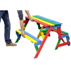 Habau Kinder Picknickbank Bunt, 100 X 50 X 62 Cm 9 Habau Kinder Picknickbank Bunt, 100 X 50 X 62 Cm -Progarden Pflanzen Verkäufe 4031100 WE FS 005 KinderPicknickbank