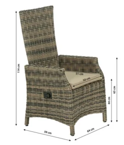 Dehner Geflechtsessel Siena, Braun Meliert -Progarden Pflanzen Verkäufe 4209961 WE BG 001 GeflechtsesselSiena