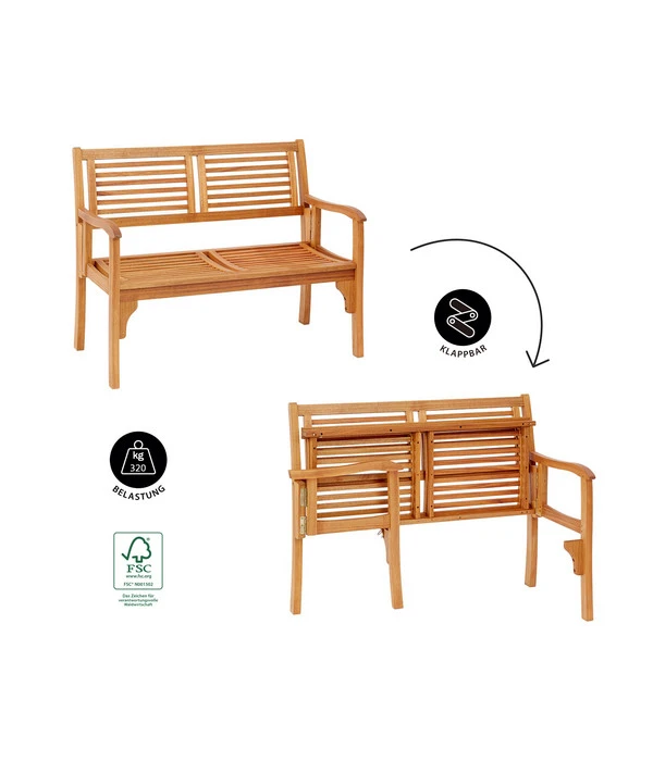 Dehner Klappbank Douglas, 2-Sitzer 7 Dehner Klappbank Douglas, 2-Sitzer – Bild 7