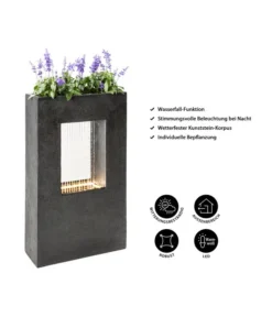 Dehner Polyresin-Gartenbrunnen Grua, Ca. H93 Cm -Progarden Pflanzen Verkäufe 4278800 WE IG 001 DehnerPolyresinGartenbrunnenGrua