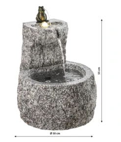 Dehner Granit-Gartenbrunnen Froschkönig, Ca. Ø50/H55 Cm -Progarden Pflanzen Verkäufe 4315628 WE DE 005 DehnerGranitGartenbrunnenFroschkoenig