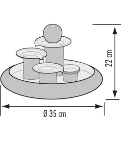 Seliger Zimmerbrunnen Locarno, Ø 35 X 22 Cm -Progarden Pflanzen Verkäufe 4317152 WE DE 001 SeligerZimmerbrunnenLocarnoblau