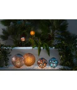 Dehner Solar-Kugelleuchte Lagos -Progarden Pflanzen Verkäufe 4398764 WE MO 002 SolarkugelMalaboD30cm