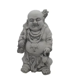 Fantasieco Stein-Buddha, Stehend, Ca. B26/H44/T20 Cm