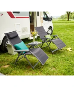 Siena Garden Camping Relaxstuhl Premium, Anthrazit -Progarden Pflanzen Verkäufe 6603021 WE MO 001 SienaGardenCampingRelaxstuhl PremiumAnthrazit