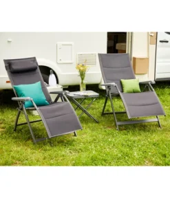 Siena Garden Camping Relaxstuhl XL Premium, Anthrazit -Progarden Pflanzen Verkäufe 6603039 WE MO 001 SienaGardenCampingRelaxstuhlPremiumXLAnthrazit