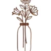 Badeko Metall-Figur Blumenvase Lisa, Ca. H40 Cm