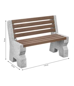 Dehner Granit-Gartenbank, 2-Sitzer, Ca. B114/H75/T52 Cm 5 Dehner Granit-Gartenbank, 2-Sitzer, Ca. B114/H75/T52 Cm -Progarden Pflanzen Verkäufe 6692065 WE BG 001 GRANITBANKWPCRUECKENL