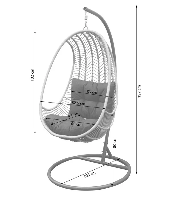 Dehner Hängesessel Venezia 4 Dehner Hängesessel Venezia – Bild 4