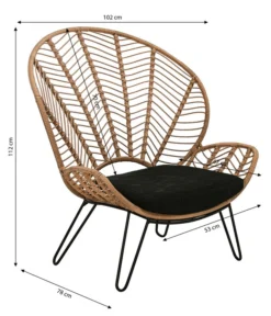 Dehner Geflechtsessel Venezia -Progarden Pflanzen Verkäufe 6701650 WE BG 001 GeflechtsesselVenezia