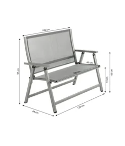 Dehner Klappbank Chicago, 2-Sitzer -Progarden Pflanzen Verkäufe 6701783 WE BG 001 KLAPPBANKCHICAGO
