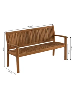 Dehner Gartenbank Valetta -Progarden Pflanzen Verkäufe 6708614 WE BG 001 BankValetta3er