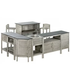 Dehner Barstuhl Southampton -Progarden Pflanzen Verkäufe 6713390 WE FS 003 BarSouthamptonGrauNeu