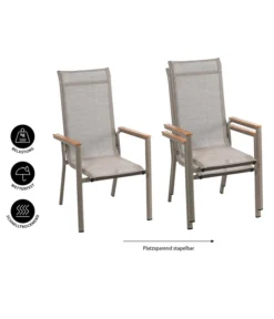 Dehner Stapelstuhl Cleveland, Hellbraun -Progarden Pflanzen Verkäufe 6894083 WE IG 001 StapelstuhlCleveland