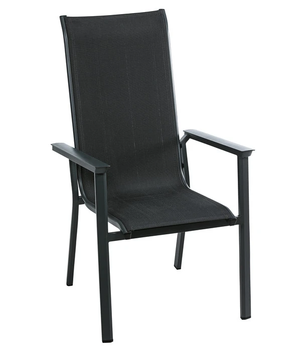 Dehner Stapelstuhl Cleveland, Dunkelgrau 1 Dehner Stapelstuhl Cleveland, Dunkelgrau