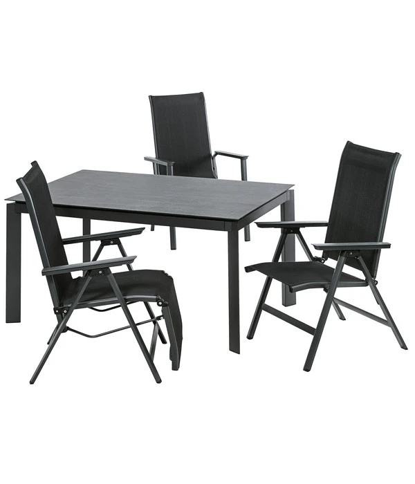 Dehner Stapelstuhl Cleveland, Dunkelgrau 2 Dehner Stapelstuhl Cleveland, Dunkelgrau – Bild 2