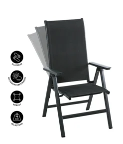 Dehner Klappsessel Cleveland, Dunkelgrau -Progarden Pflanzen Verkäufe 6894141 WE IG 001 KLAPPSESSELCLEVELANDGRA