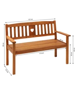 Dehner Bank Heart -Progarden Pflanzen Verkäufe 6897763 WE BG 001 2SitzerBankHeart