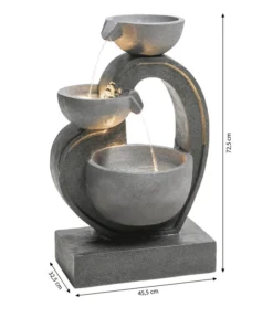 Dehner Polyresin-Gartenbrunnen Heart, Ca. H72,5 Cm -Progarden Pflanzen Verkäufe 6911218 WE BG 001 BrunnenHeartNEU
